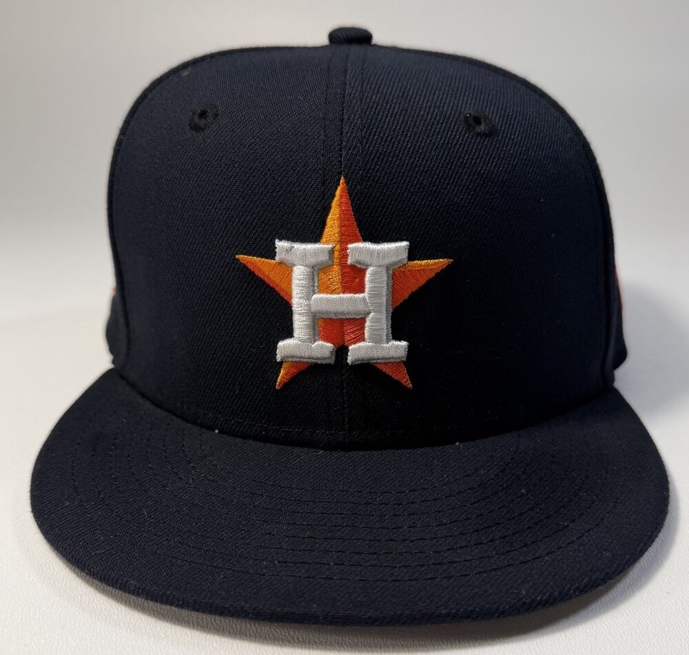 Authentic Youth MLB Houston Astros 9FIFTY SnapBack New Era Cap Navy White Orange